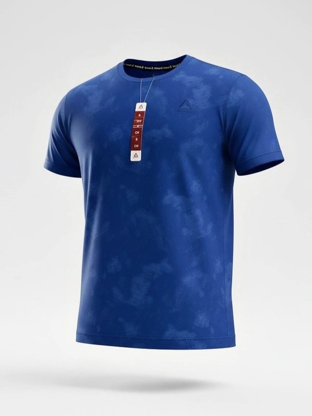 Reebok Men's Abstract Athletic Tee in Blue NWT